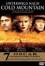 DVD-Cover: Unterwegs nach Cold Mountain, mit Jude Law, Nicole Kidman, Ren�e Zellweger, Donald Sutherland, Nathalie Portman, Philip Seymour Hoffman, ...