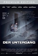 DVD-Cover: Der Untergang (Premium Edition), mit Bruno Ganz, Alexandra Maria Lara, Juliane K�hler, Ulrich Matthes, Corinna Harfouch, Heino Ferch, Ulrich Noethen, Thomas Kretschmann, G�tz Otto, Christian Berkel, Matthias Habich, Andr� Hennicke, Dieter Mann, ...
