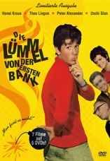 DVD-Cover: Die L�mmel von der ersten Bank <br> <font size=2 color=silver>Limitierte Ausgabe mit 7 Filmen auf 5 DVDs</font>, mit Hansi Kraus, Theo Lingen, Uschi Glas, Gustav Knuth, Hannelore Elsner, Georg Thomalla, Peter Alexander, Harald Juhnke, Hans Clarin, Ruth Stephan, Rudolf Sch�ndler, ...